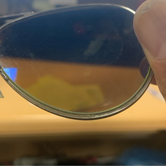 Vintage Vaurnet Pouilloux Sunglasses Unisex Pilot Mirrored Metal Polarized - Picture 5 of 11